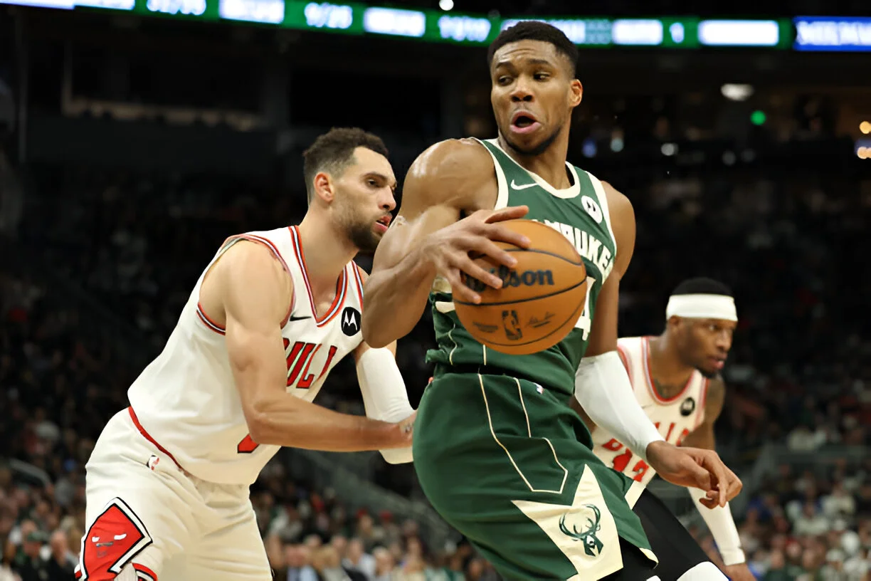 Giannis Antetokounmpo Powers Bucks to 122-106 Victory Over Bulls