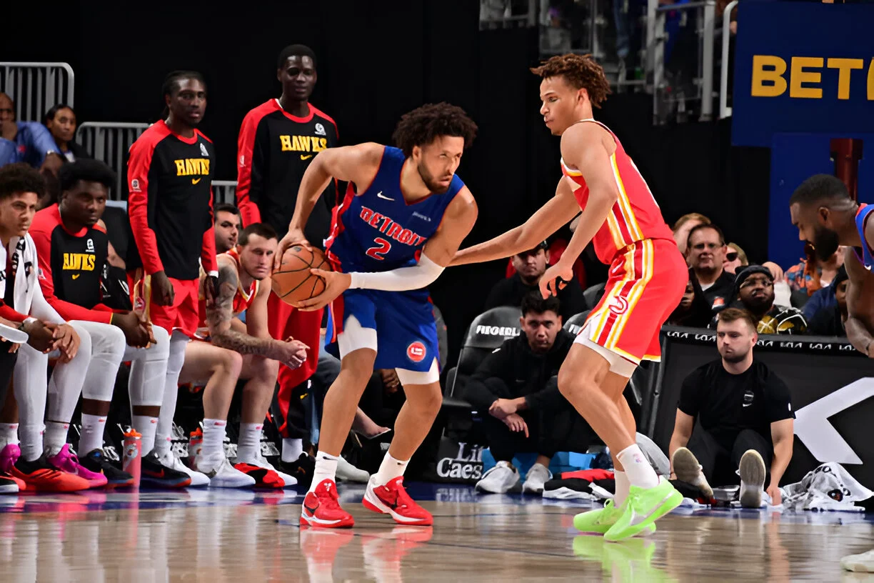 The Detroit Pistons win it with just one point more against the Atlanta Hawks.