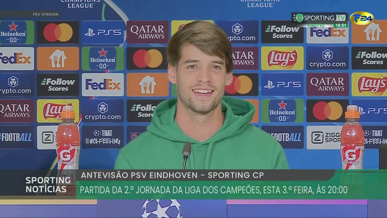 Daniel Bragança: Winning strike against PSV. We believe in our strength.