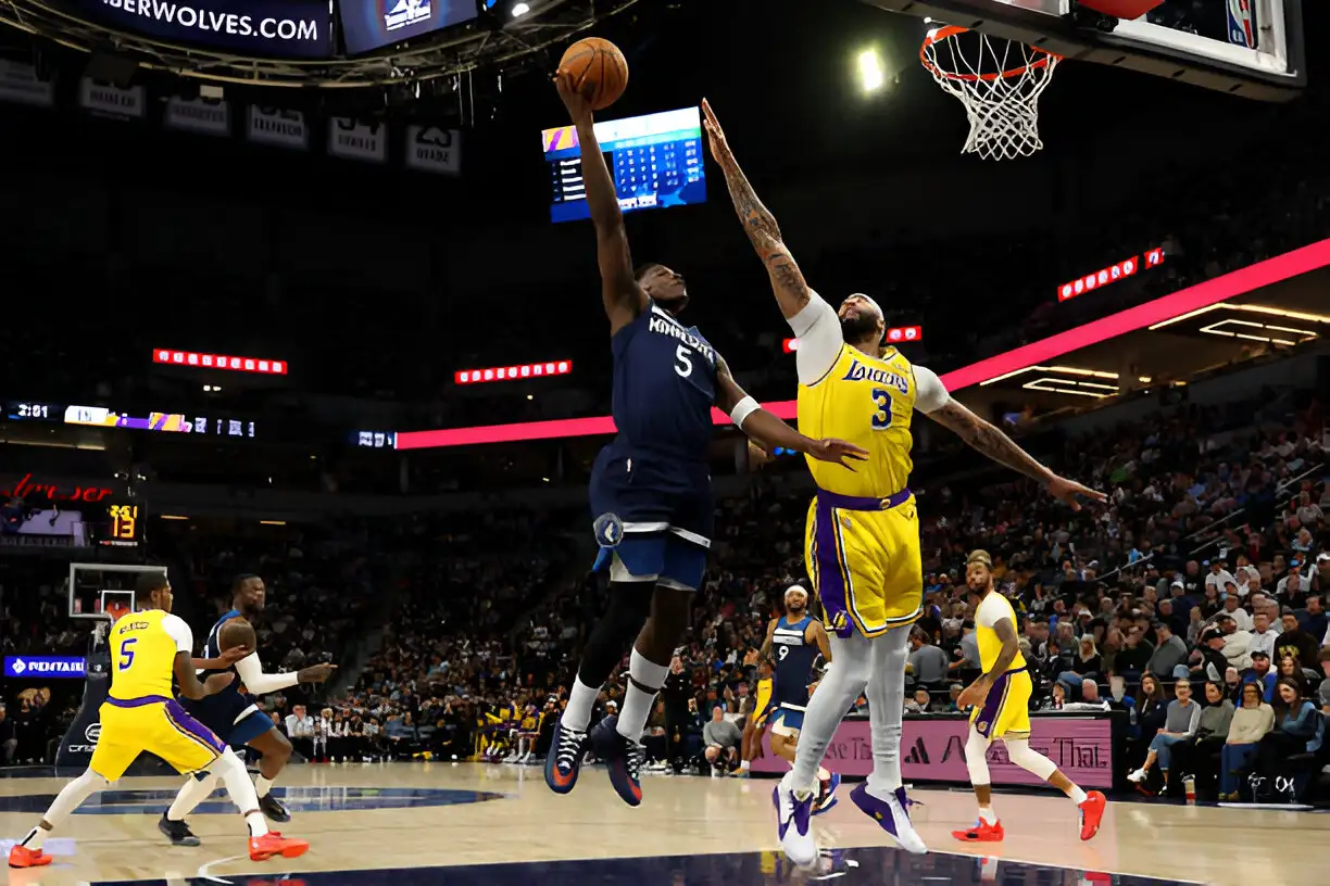 Anthony Edwards Leads Timberwolves Past Lakers in Defensive Showdown, 97-87