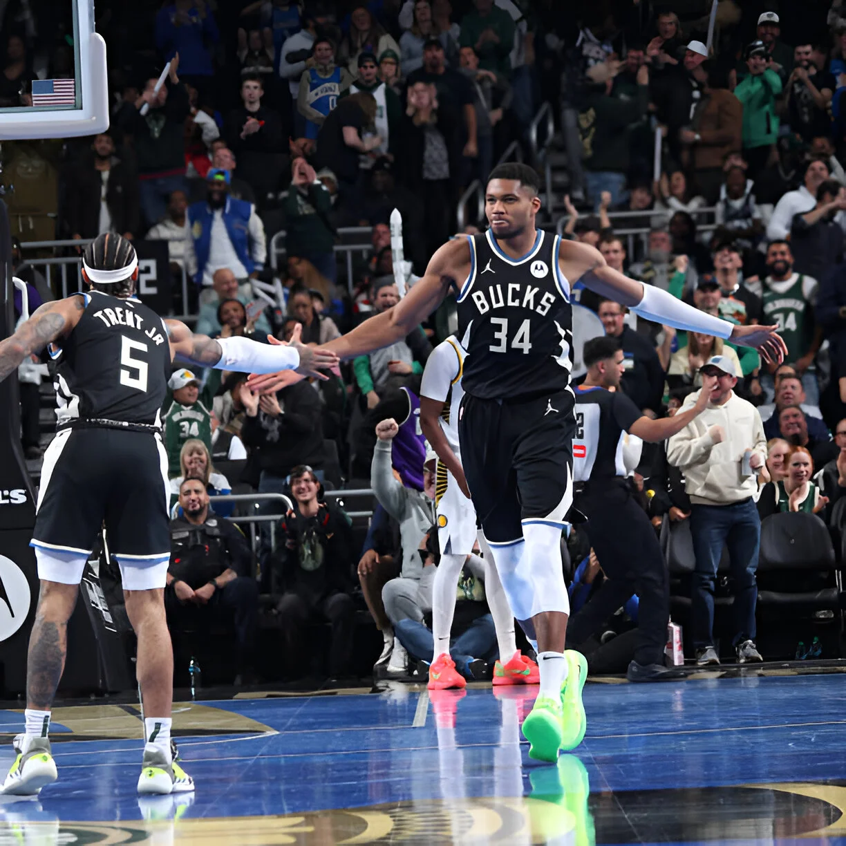 Giannis Antetokounmpo’s Triple-Double Propels Bucks Past Pacers in NBA Cup Clash