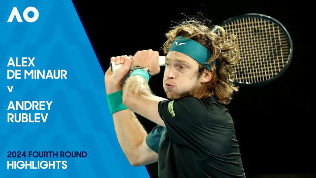 Alex de Minaur v Andrey Rublev Highlights Australian Open 2024 Fourth