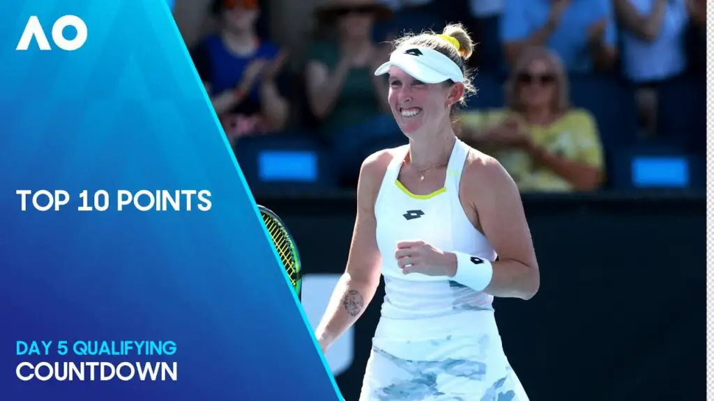Top Points of Day 5 Australian Open 2024 Qualifying