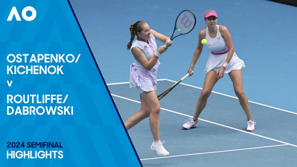 Kichenok/Ostapenko V Dabrowski/Routliffe Highlights | Australian Open ...