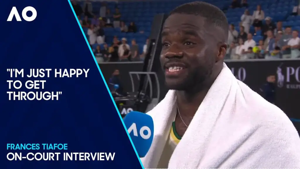 Frances Tiafoe OnCourt Interview Australian Open 2024 First Round