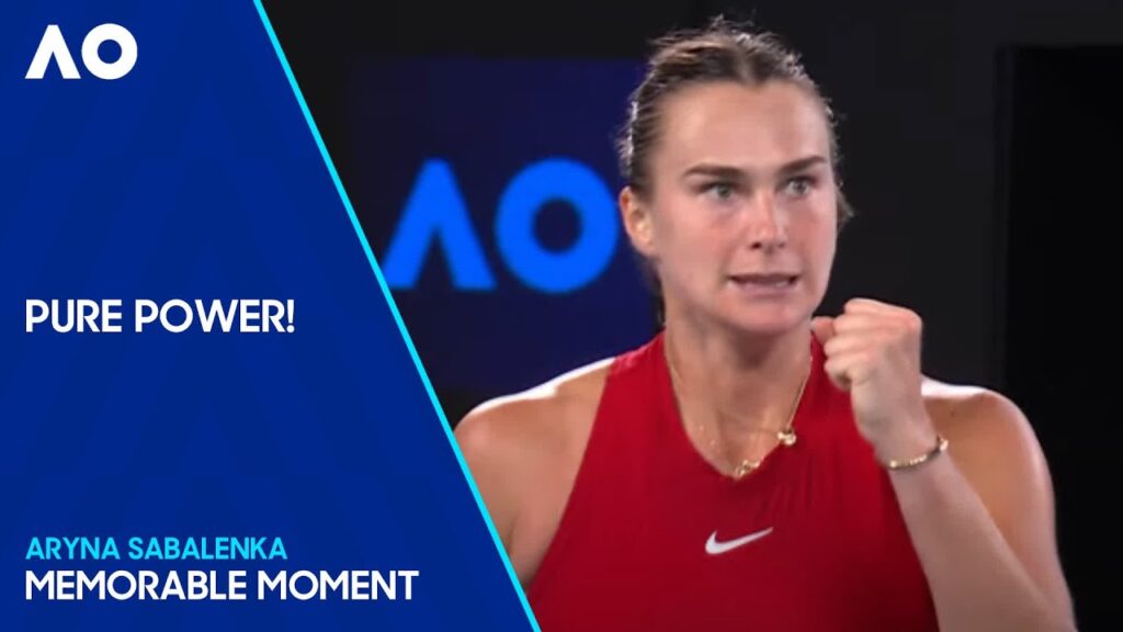 Aryna Sabalenka Rips Massive Forehand Winner! Australian Open 2024