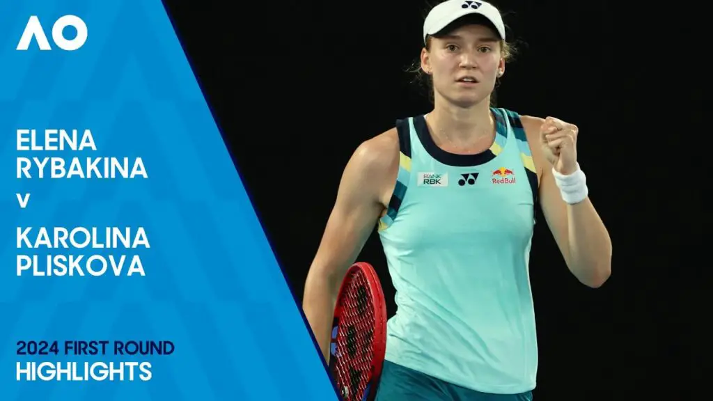 Elena Rybakina v Karolina Pliskova Highlights Australian Open 2024