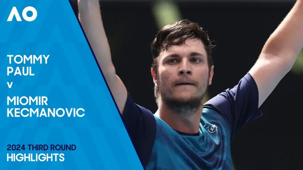 Tommy Paul v Miomir Kecmanović Highlights Australian Open 2024 Third