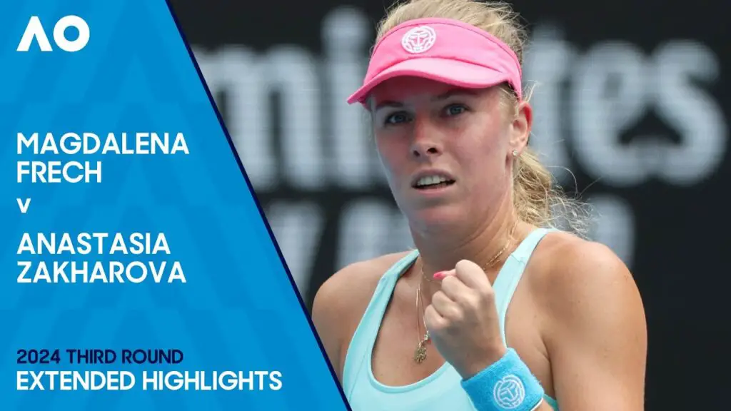 Magdalena Frech v Anastasia Zakharova Extended Highlights Australian