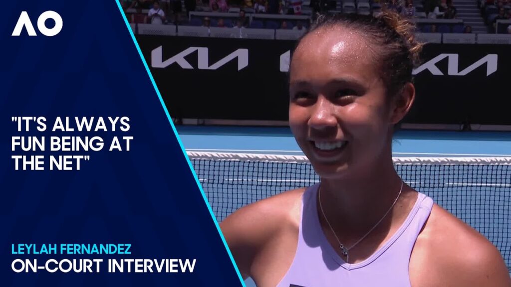 Leylah Fernandez On-Court Interview | Australian Open 2024 First Round ...