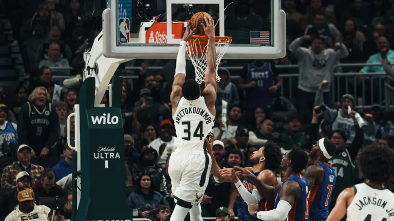Giannis Antetokounmpo Delivers Powerful Postgame Message Following 59-Point Performance Against Pistons