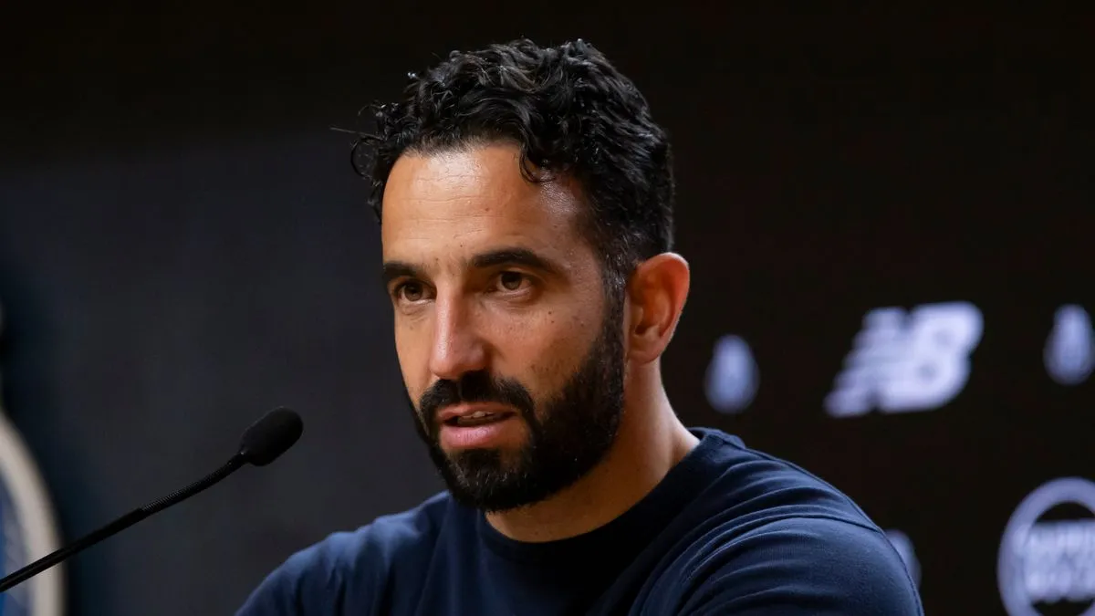 Ruben Amorim emotional reaction after joined United.
