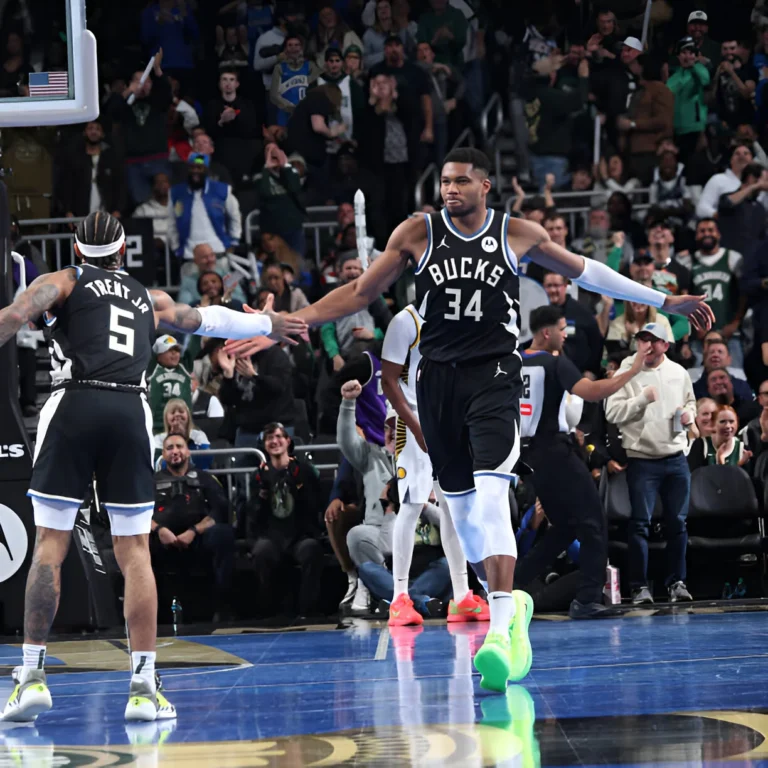 Giannis Antetokounmpo’s Triple-Double Propels Bucks Past Pacers in NBA Cup Clash