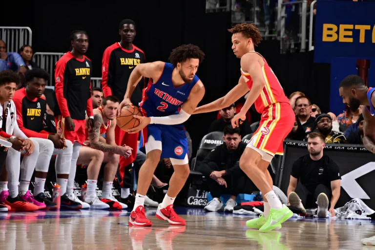 The Detroit Pistons win it with just one point more against the Atlanta Hawks.