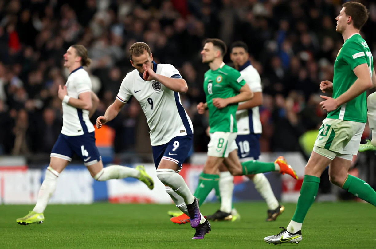 England Dominates Ireland in Comprehensive 5-0 Victory: Kane, Bellingham, and Bowen Lead the Charge
