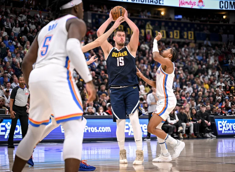 Nikola Jokic, the main man in the victory of Nuggets over the Thunder.