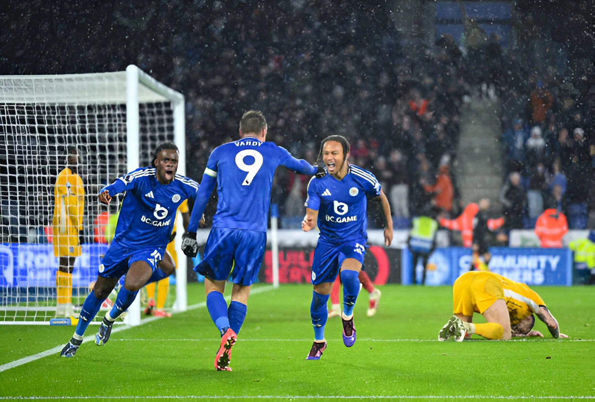 Vardy’s Heroics Salvage a Point in a Thrilling Leicester-Brighton Clash