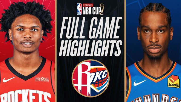 Shai Gilgeous-Alexander Leads Thunder Past Rockets 111-96, Sets NBA Cup Final Showdown with Bucks