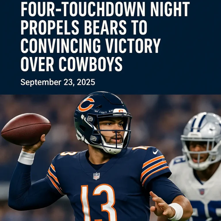 Caleb Williams’ Four-Touchdown Night Propels Bears to Convincing Victory Over Cowboys