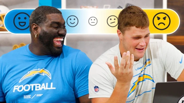 NFL Players Joe Alt & Mekhi Becton Take A Personality Test LA Chargers