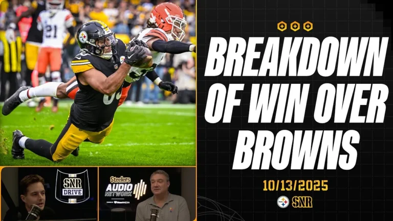 Breakdown of Steelers 23-9 Win vs. Browns SNR Drive (Oct. 13) Pittsburgh Steelers