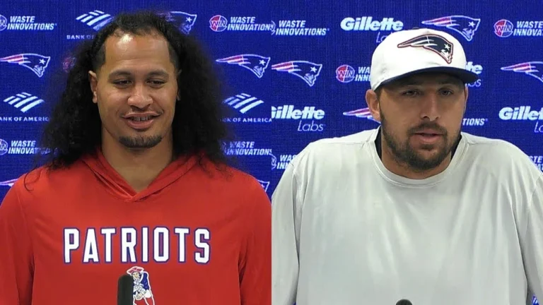 Jahlani Tavai & Austin Hooper Address the Media Patriots Press Conference