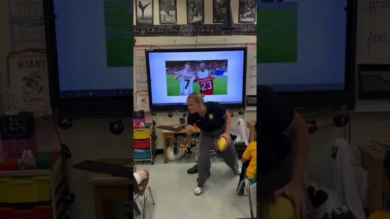 We gifted Mary Crippen’s class with a Falcons care package nfl falcons football