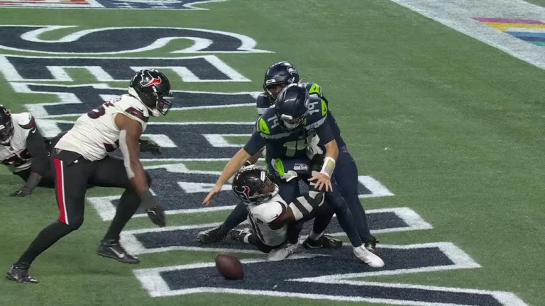 Texans Defense Strip Sam Darold and recover for the touchdown