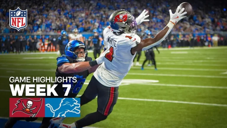 Tampa Bay Buccaneers vs Detroit Lions Game Highlights 2025 NFL Season Week 7