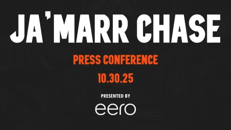 Ja’Marr Chase Press Conference – October 30