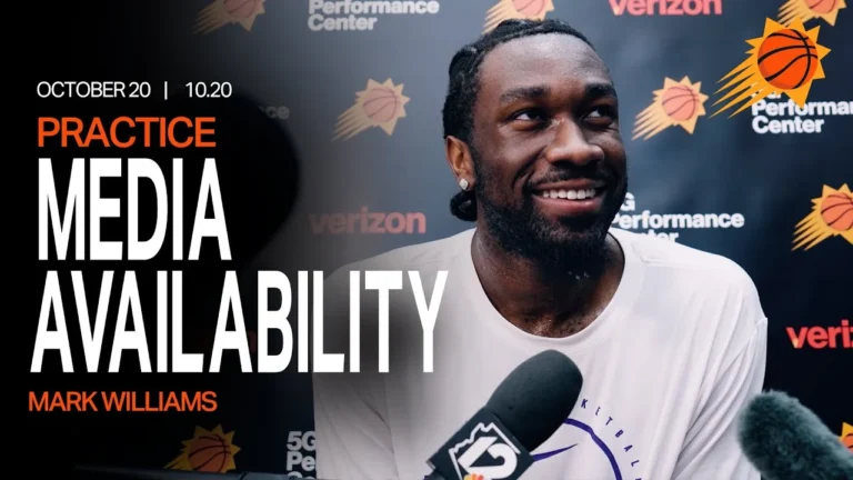 Mark Williams Phoenix Suns Practice Media Availability 10-20-25