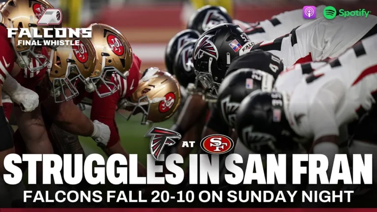 Sunday Night Struggles: Falcons offense can’t find it’s footing in loss to 49ers Final Whistle