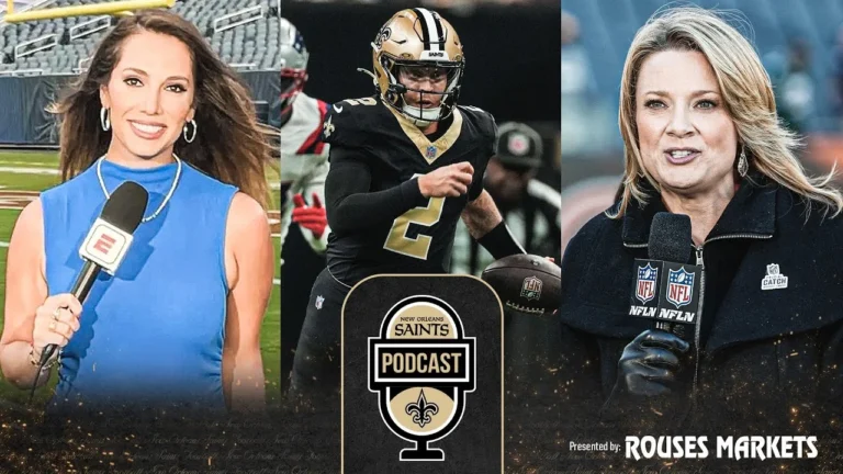 Courtney Cronin, Stacey Dales on Saints Podcast October 17, 2025 New Orleans Saints Podcast