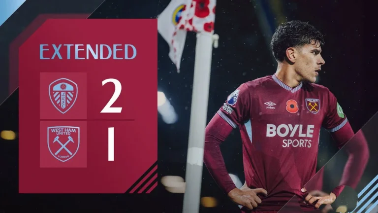 Leeds 2-1 West Ham Premier League Extended Highlights