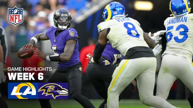 Los Angeles Rams vs. Baltimore Ravens Game Highlights 2025 NFL Season Week 6