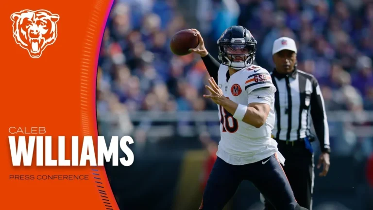 Caleb Williams on performance vs. Baltimore Ravens Chicago Bears