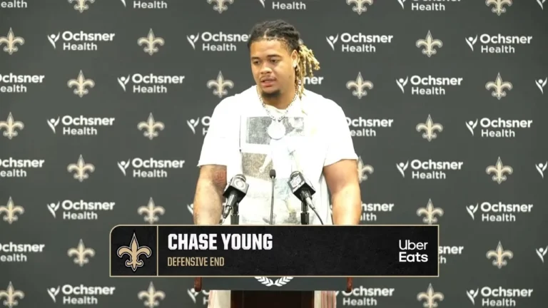 Chase Young interview Saints-Buccaneers Postgame 2025 NFL Week 8