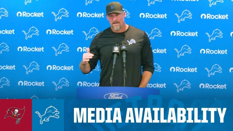 Dan Campbell postgame media availability 2025 NFL Regular Season Week 7: Lions vs. Buccaneers