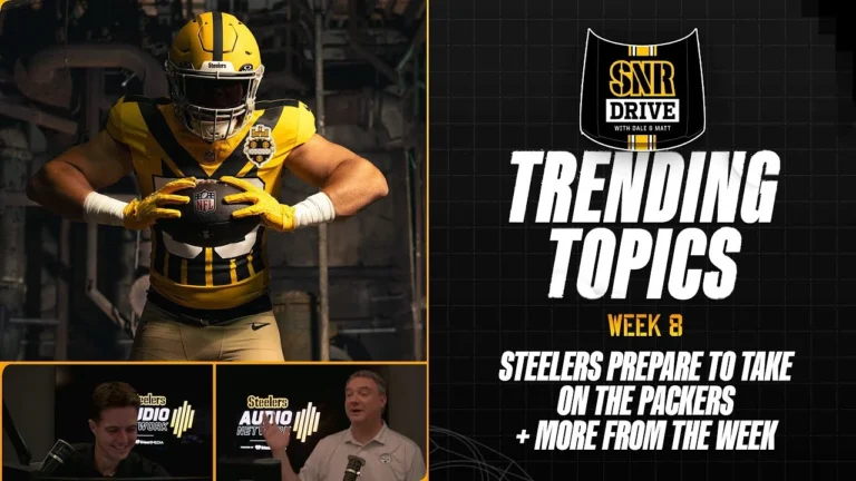 Steelers Prepare to Take on the Packers SNR Drive Trending Topics (Week 8) Pittsburgh Steelers