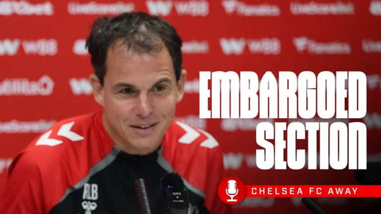Chelsea FC Press Conference The Embargoed Section