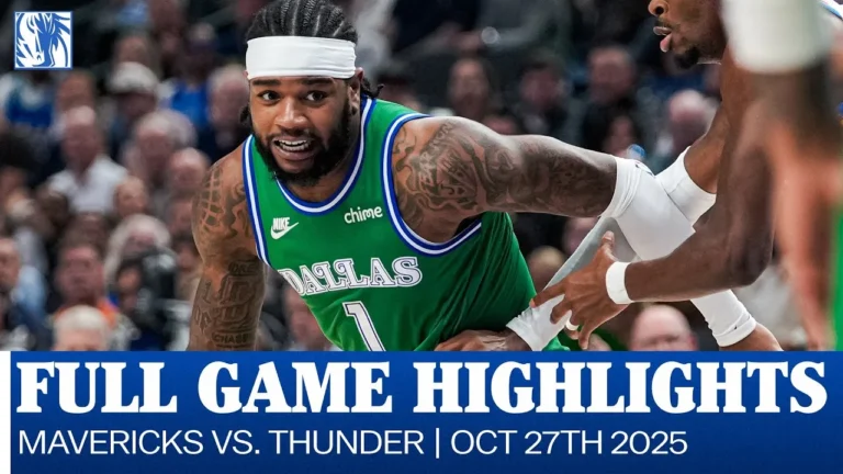 Mavericks Highlights vs. Oklahoma City Thunder October 27, 2025