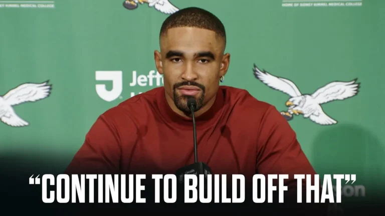 Jalen Hurts on Win VS New York Giants