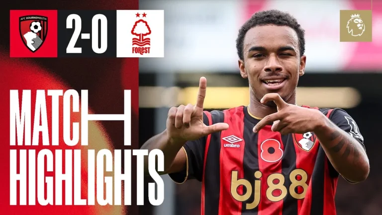 Tavernier scores DIRECTLY from a corner! AFC Bournemouth 2-0 Nottingham Forest