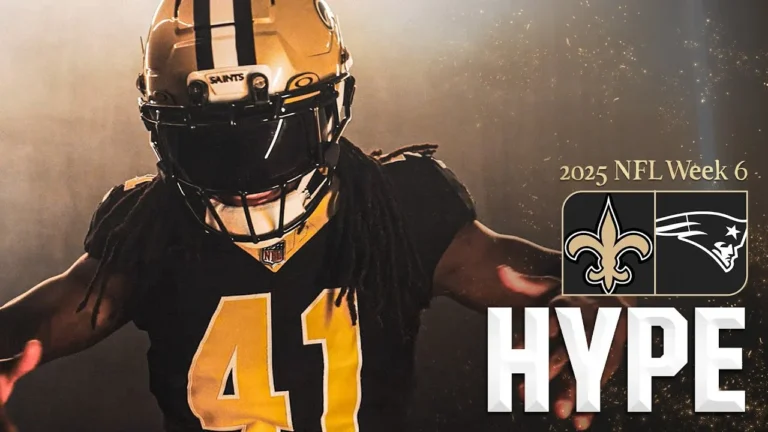 GET HYPE for Patriots vs. Saints 2025 NFL Week 6