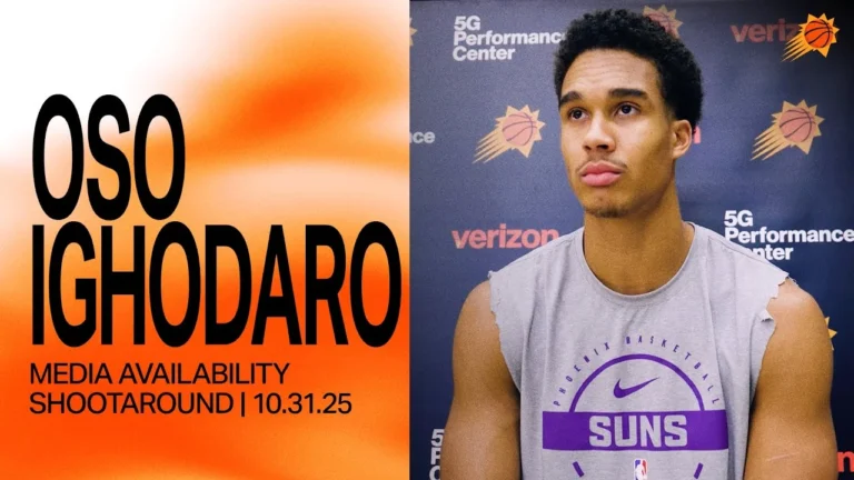 Oso Ighodaro Shootaround Media Availability Phoenix Suns 10-31-25