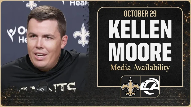 Kellen Moore on starting QB Tyler Shough, Rams New Orleans Saints