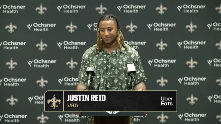 Justin Reid Saints-Patriots Postgame 2025 NFL Week 6