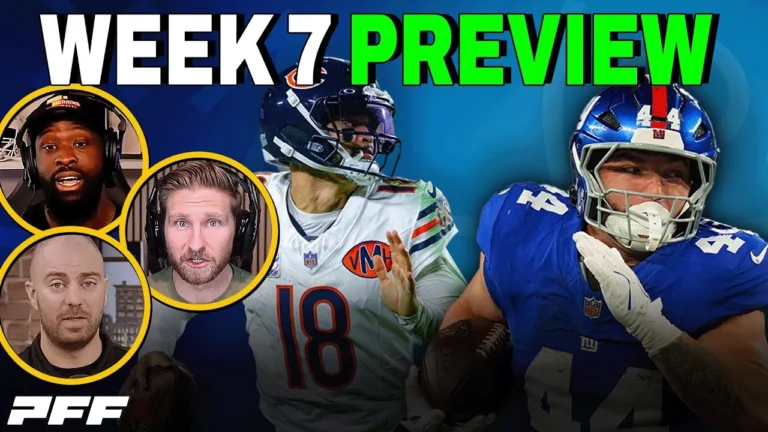 2025 NFL Week 7 Preview PFF NFL Show