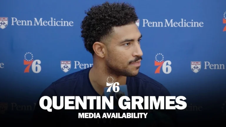 Philadelphia 76ers Practice Media Availability Quentin Grimes 10.21.25
