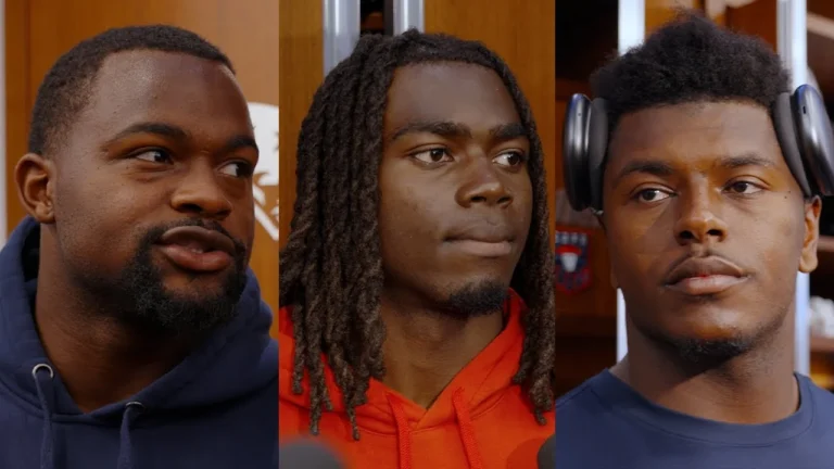 Kayshon Boutte, Rhamondre Stevenson, Jaylinn Hawkins & More Address the Media Press Conference